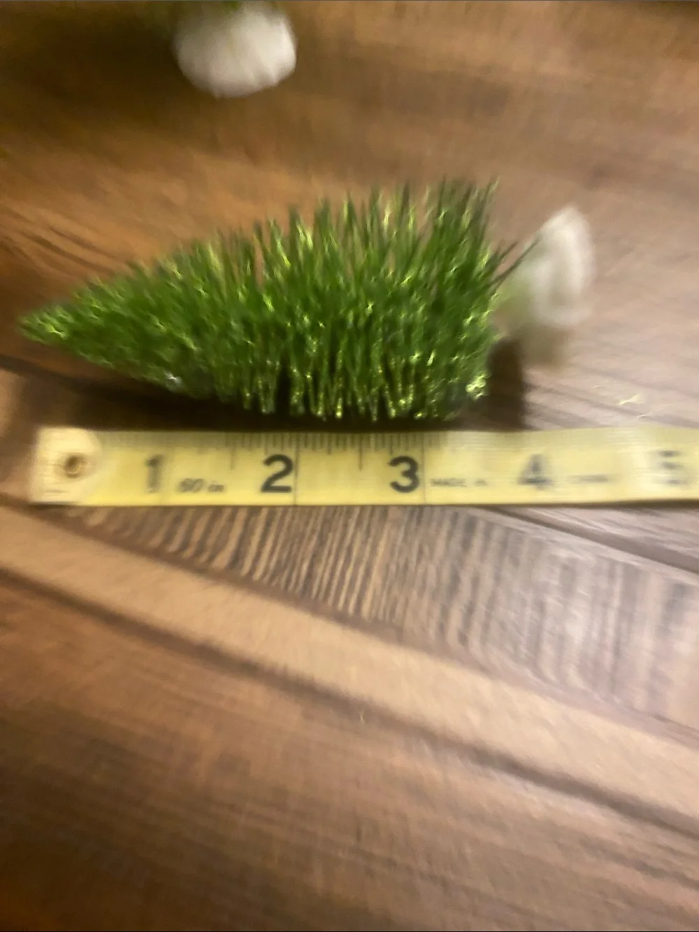 Bottle Brush Trees Set of 6 Green Sparkly EUC